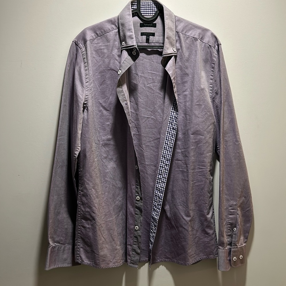 Lavender adjusted RW&CO button down shirt